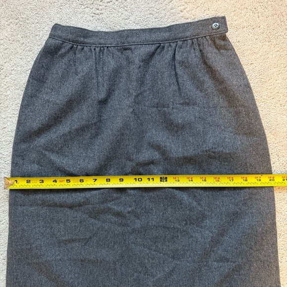 Miss Pendleton Vintage Size 8 Gray Virgin Wool Skirt - Picture 8 of 9